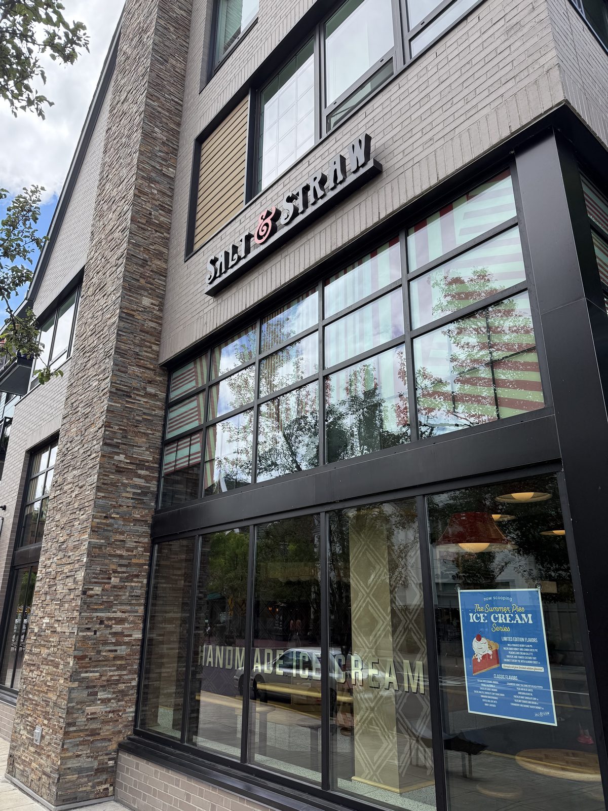 The corner entrance, downtown Lake Oswego.
