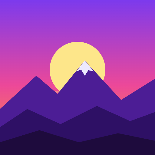 Mountain sunset