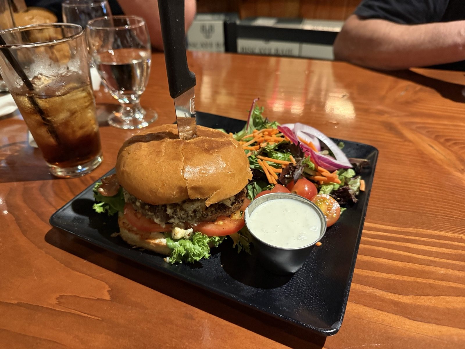 Fries or a side salad. The salad is worth taking.